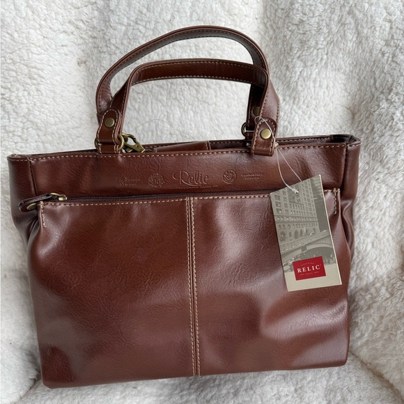 Relic Handbags - Brown bag Faux leather crossbody handbag purse, Relic by fossil, new with tag